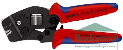 Клещи автоматични за кримпване на кабелни накрайници 0.08-10мм2 квадрат, ръкохватка 190мм, с пружина, Knipex