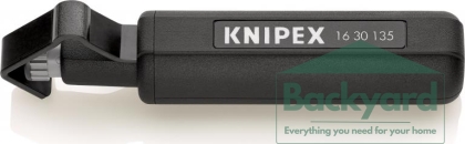 Кабелен нож, за изолация Ø6-29мм, черна ръкохватка 135мм, с фиксатор, Knipex
