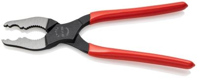 Клещи конусни, червена ръкохватка 200мм, Knipex